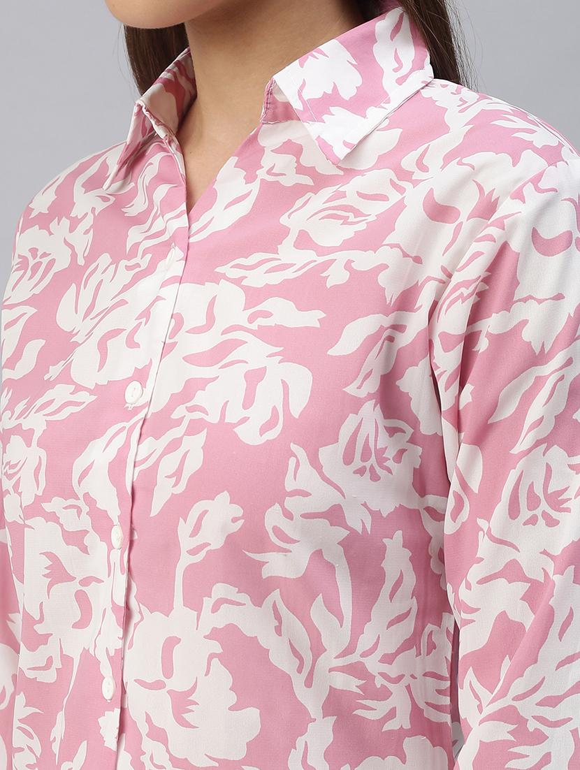 long sleeved printed regular shirt - 18393463 - Standard Image - 4