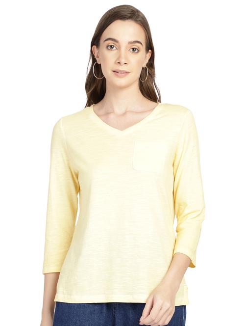 women's straight v neck top - 18393482 -  Standard Image - 0