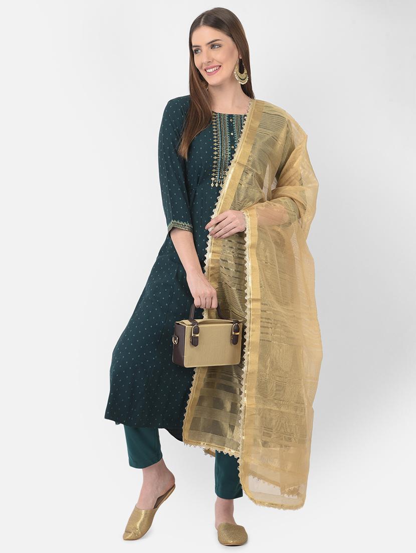 women printed three quarter sleeve straight kurta - 18393527 -  Zoom Image - 0