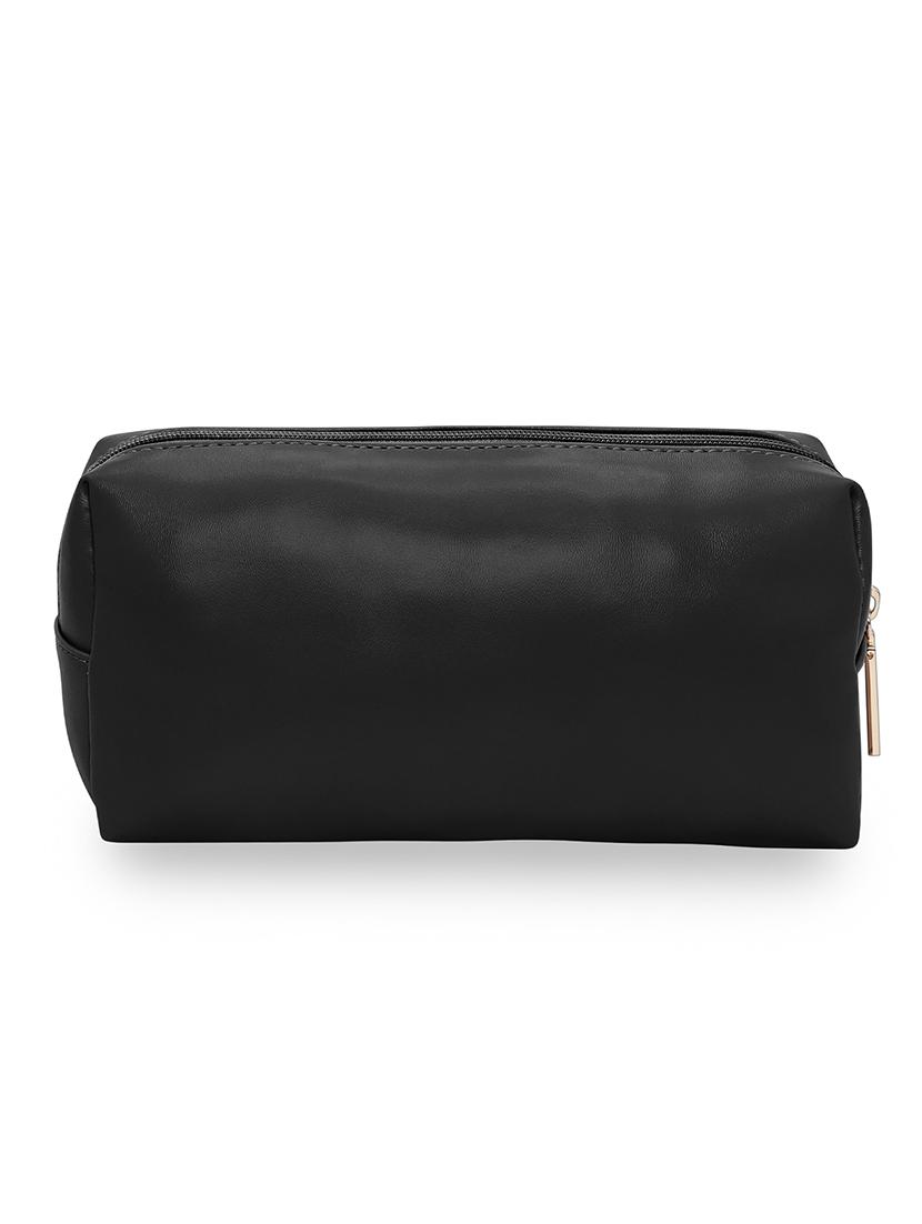 black solid regular pouch - 18393654 -  Standard Image - 1