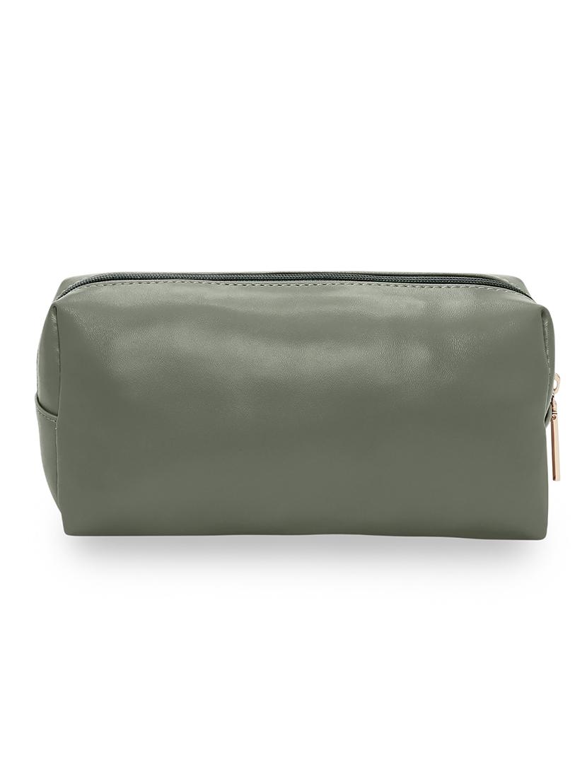 olive solid regular pouch - 18393659 - Standard Image - 1