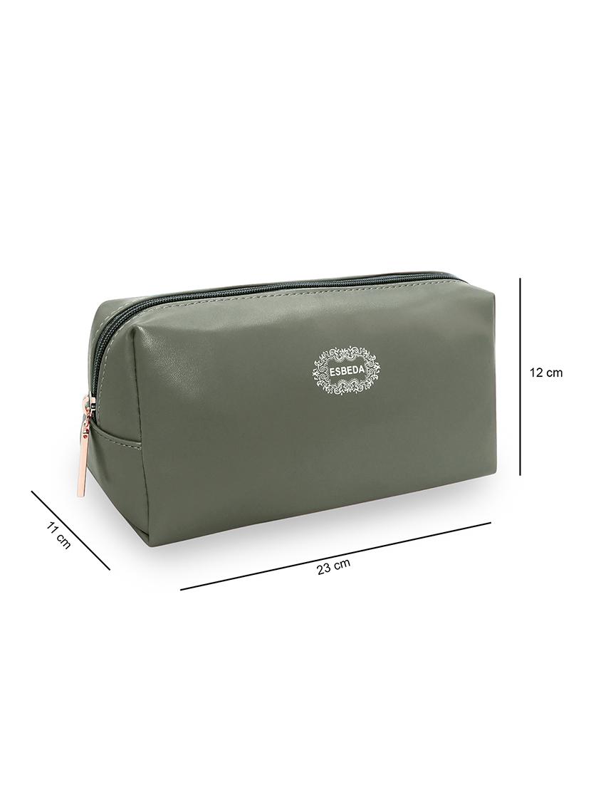 olive solid regular pouch - 18393659 - Standard Image - 4