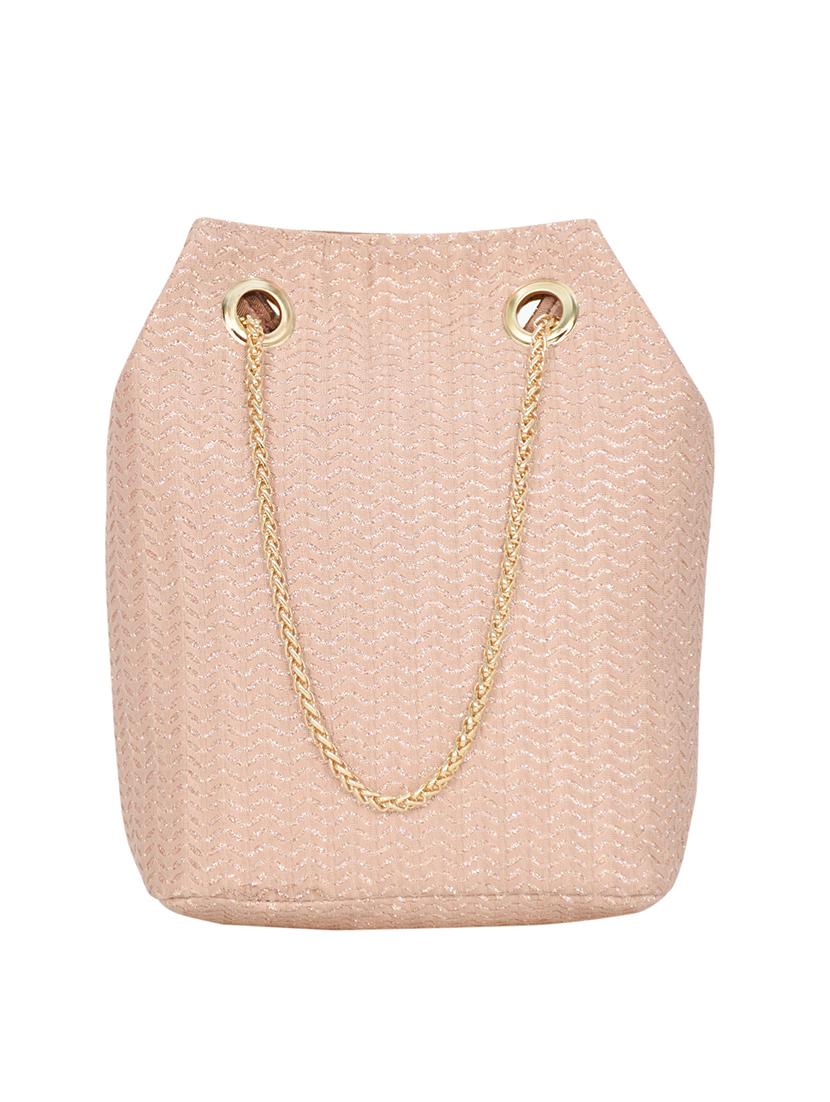 gold textured regular handbag - 18393662 -  Standard Image - 1