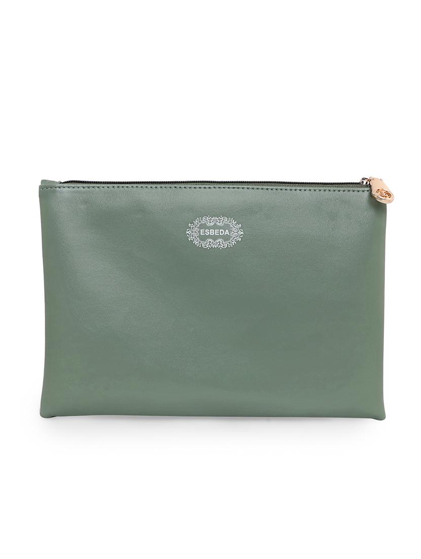 olive printed regular pouch - 18393670 - Standard Image - 1