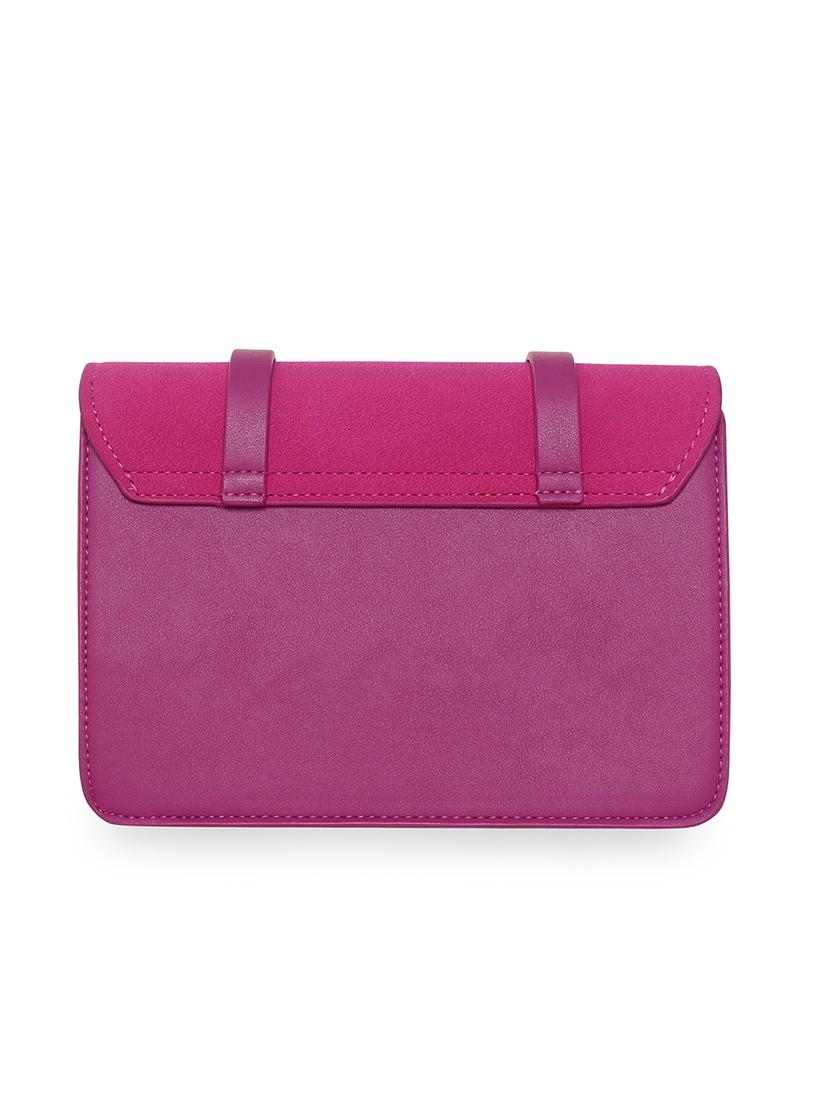 pink solid regular sling bag - 18393685 - Standard Image - 1