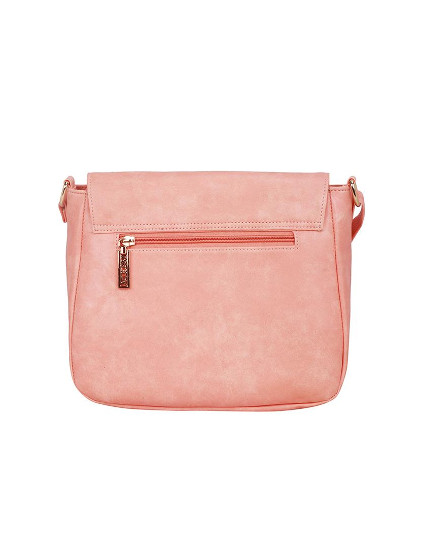 pink solid regular sling bag - 18393698 - Standard Image - 1