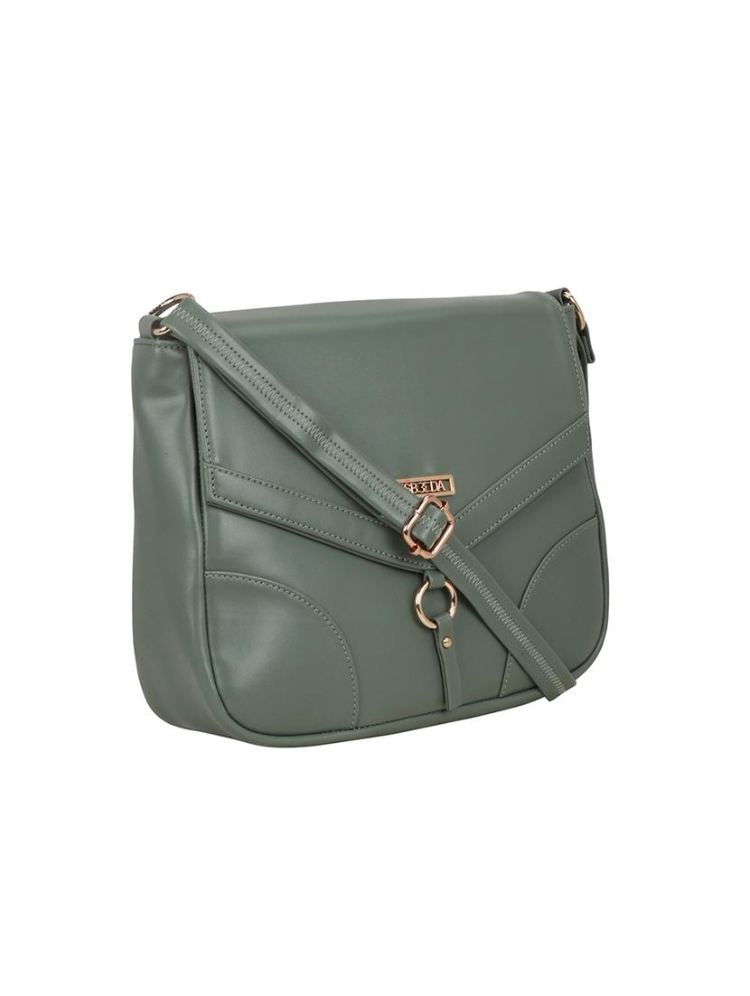 olive leatherette (pu) sling bag - 18393700 - Standard Image - 4