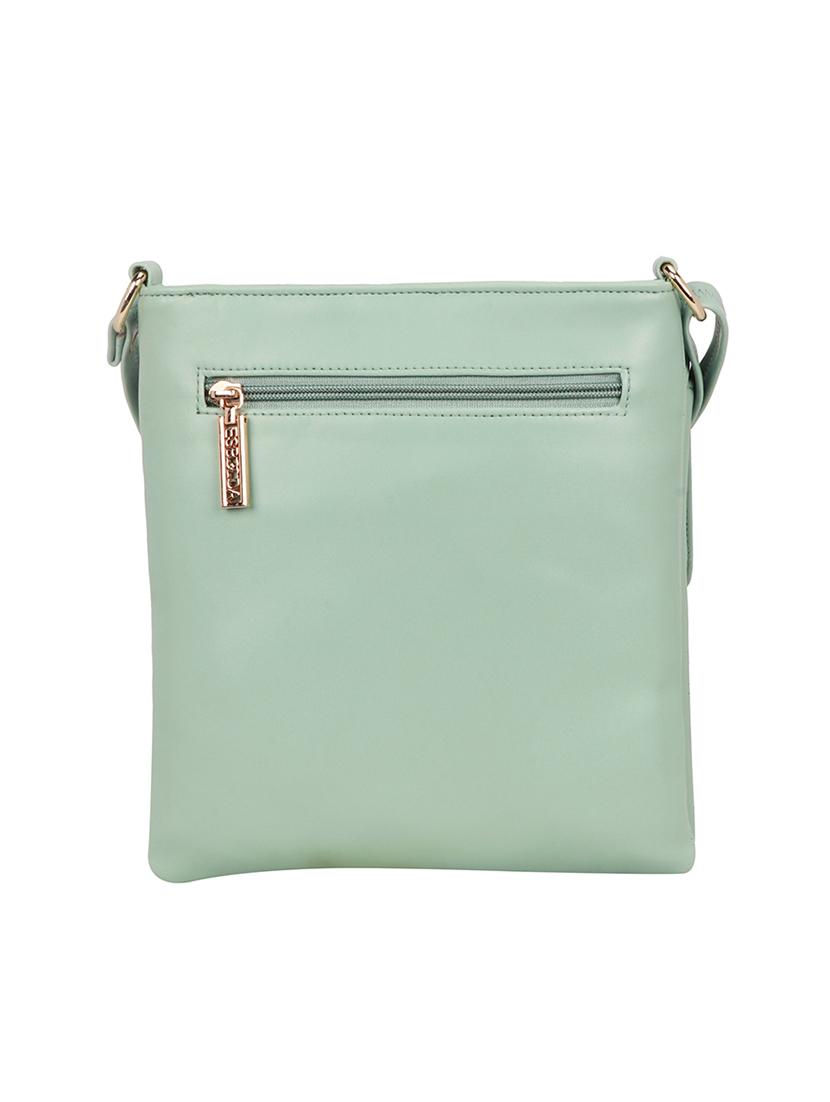 green solid regular sling bag - 18393706 -  Standard Image - 1