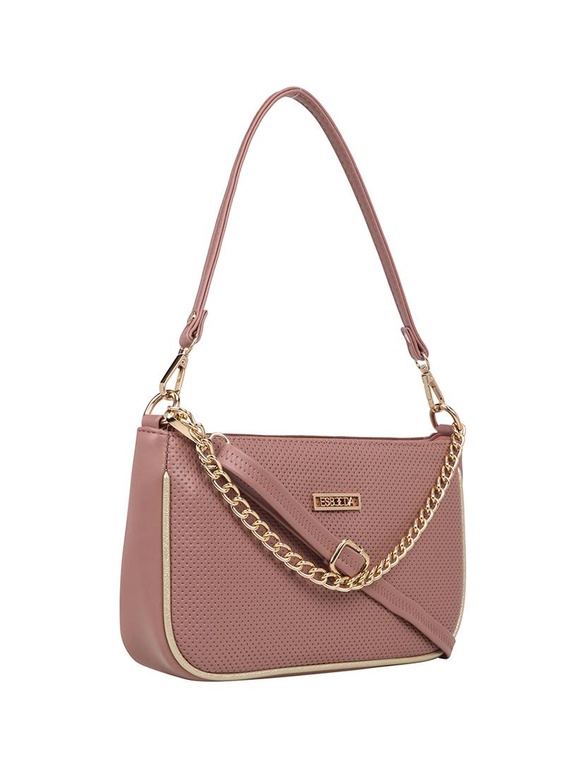 orange textured regular sling bag - 18393808 - Standard Image - 4