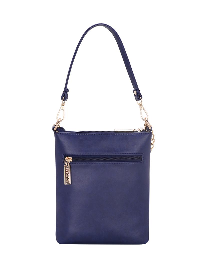blue solid regular sling bag - 18393816 -  Standard Image - 1