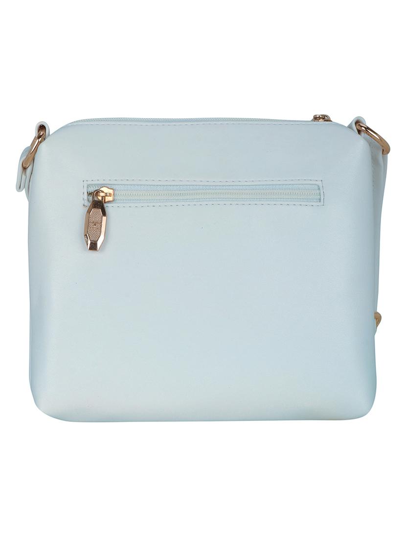 grey solid regular sling bag - 18393824 -  Standard Image - 1