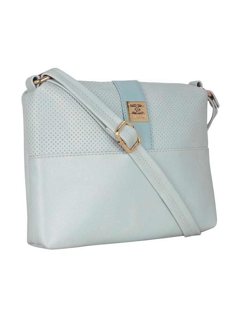 grey solid regular sling bag - 18393824 - Standard Image - 4