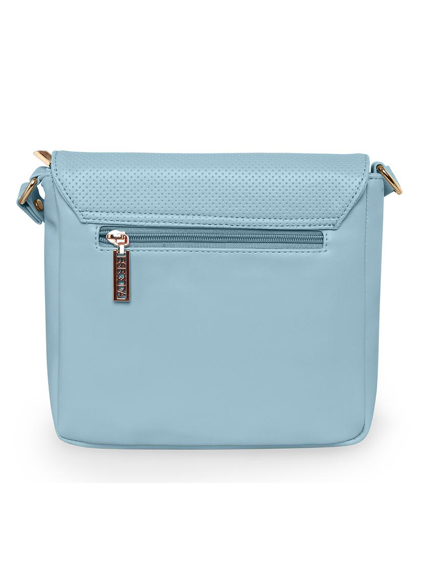 light blue solid regular sling bag - 18393838 -  Standard Image - 1