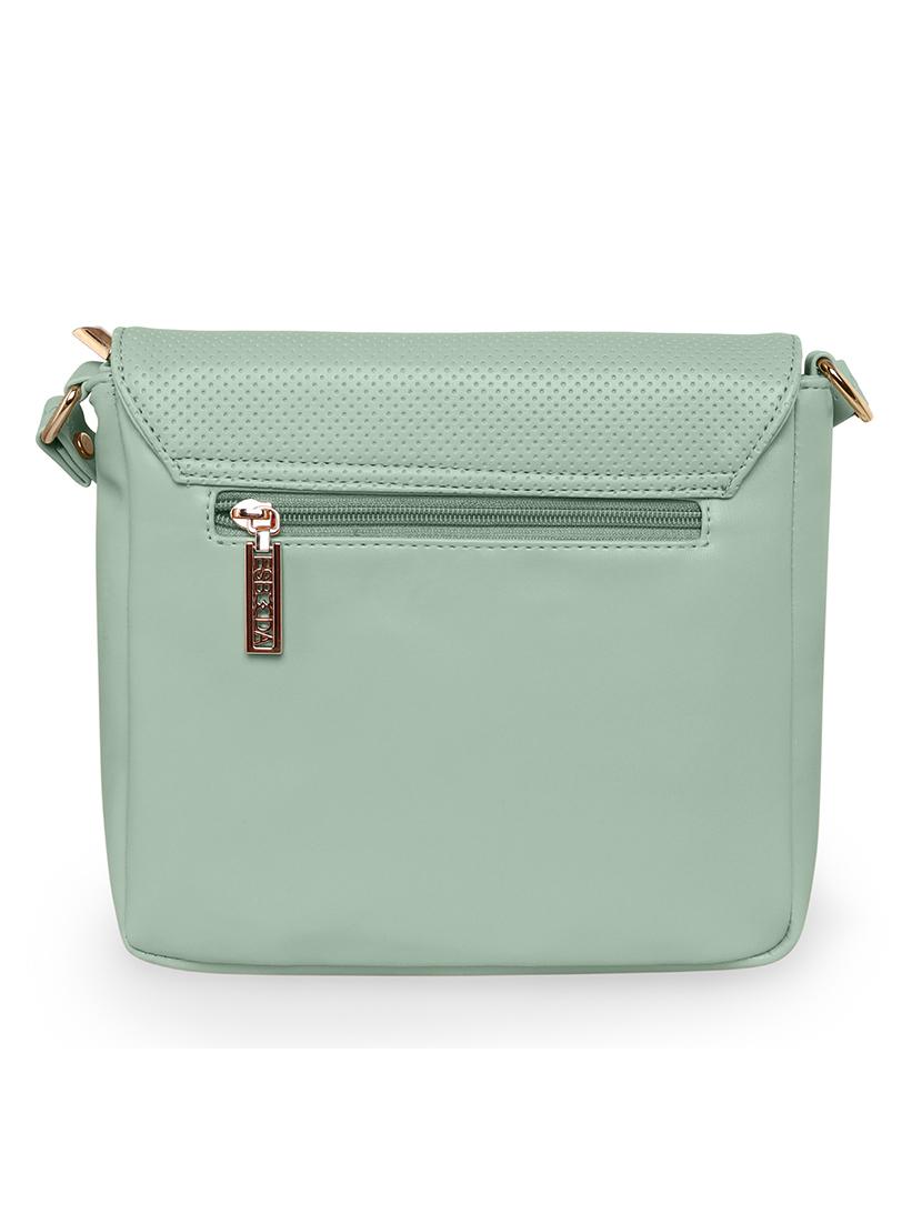 green solid regular sling bag - 18393841 -  Standard Image - 1