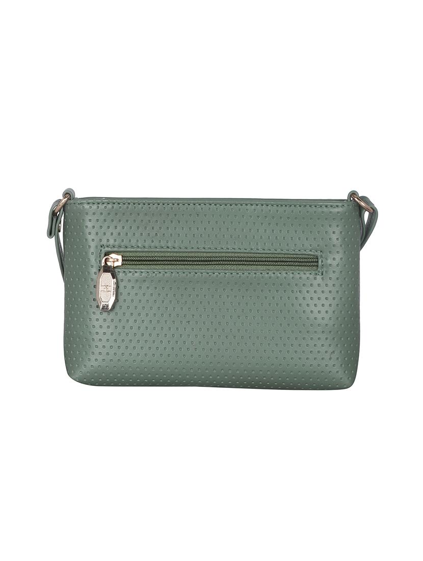 olive textured regular sling bag - 18393857 - Standard Image - 1
