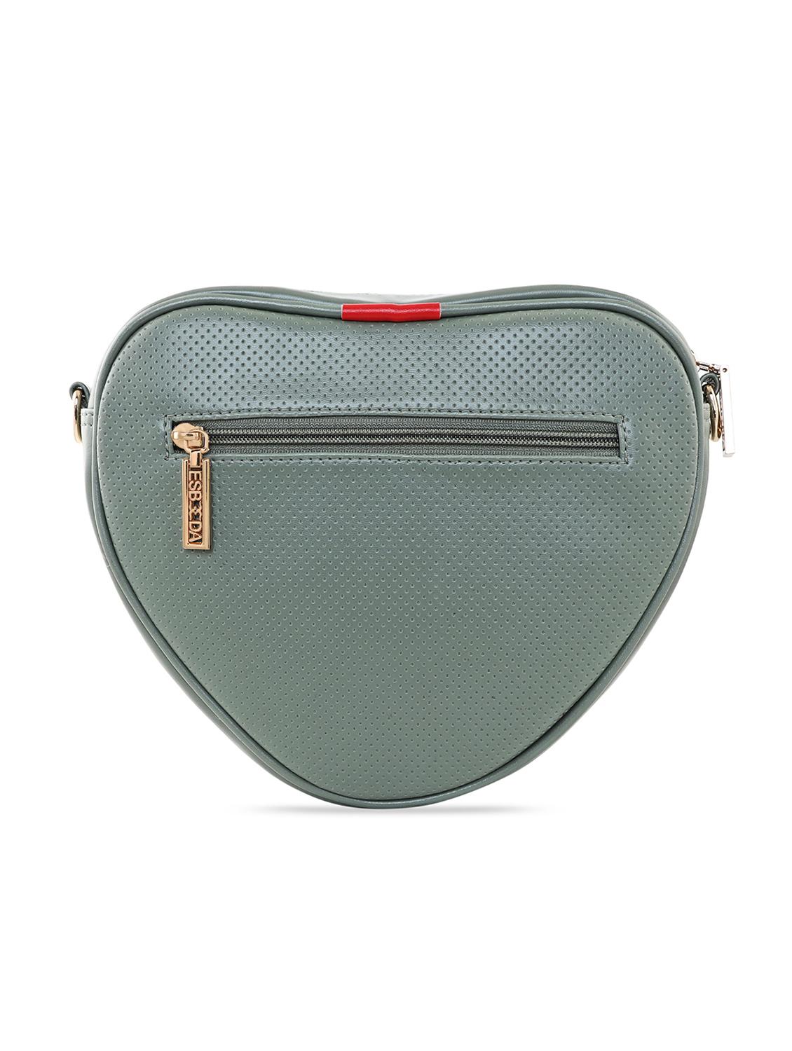 olive textured regular sling bag - 18393885 - Standard Image - 1