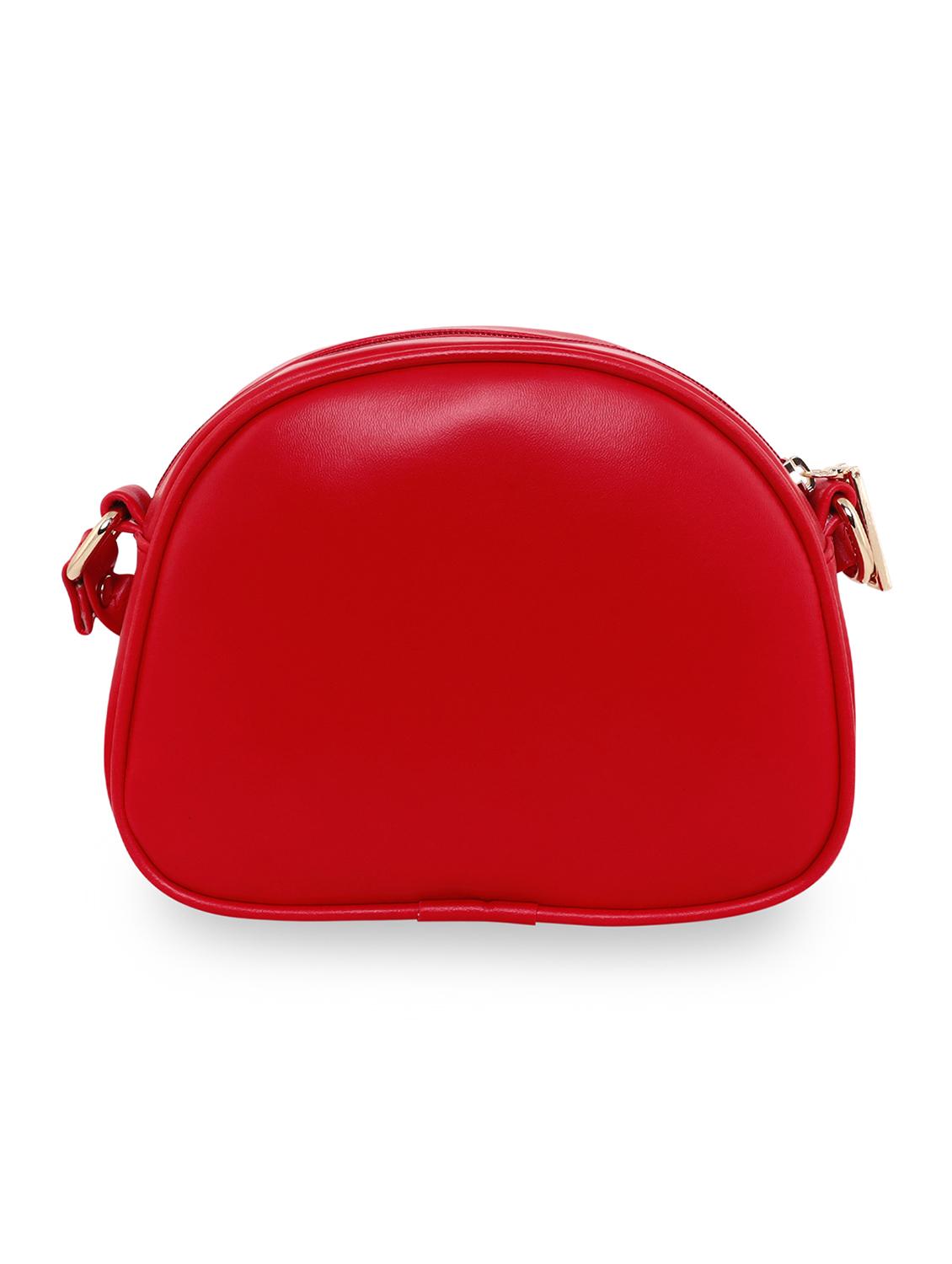 red textured regular sling bag - 18393913 - Standard Image - 1