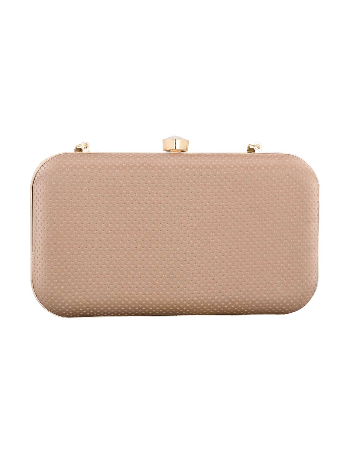 pink textured box clutch - 18393961 -  Standard Image - 1
