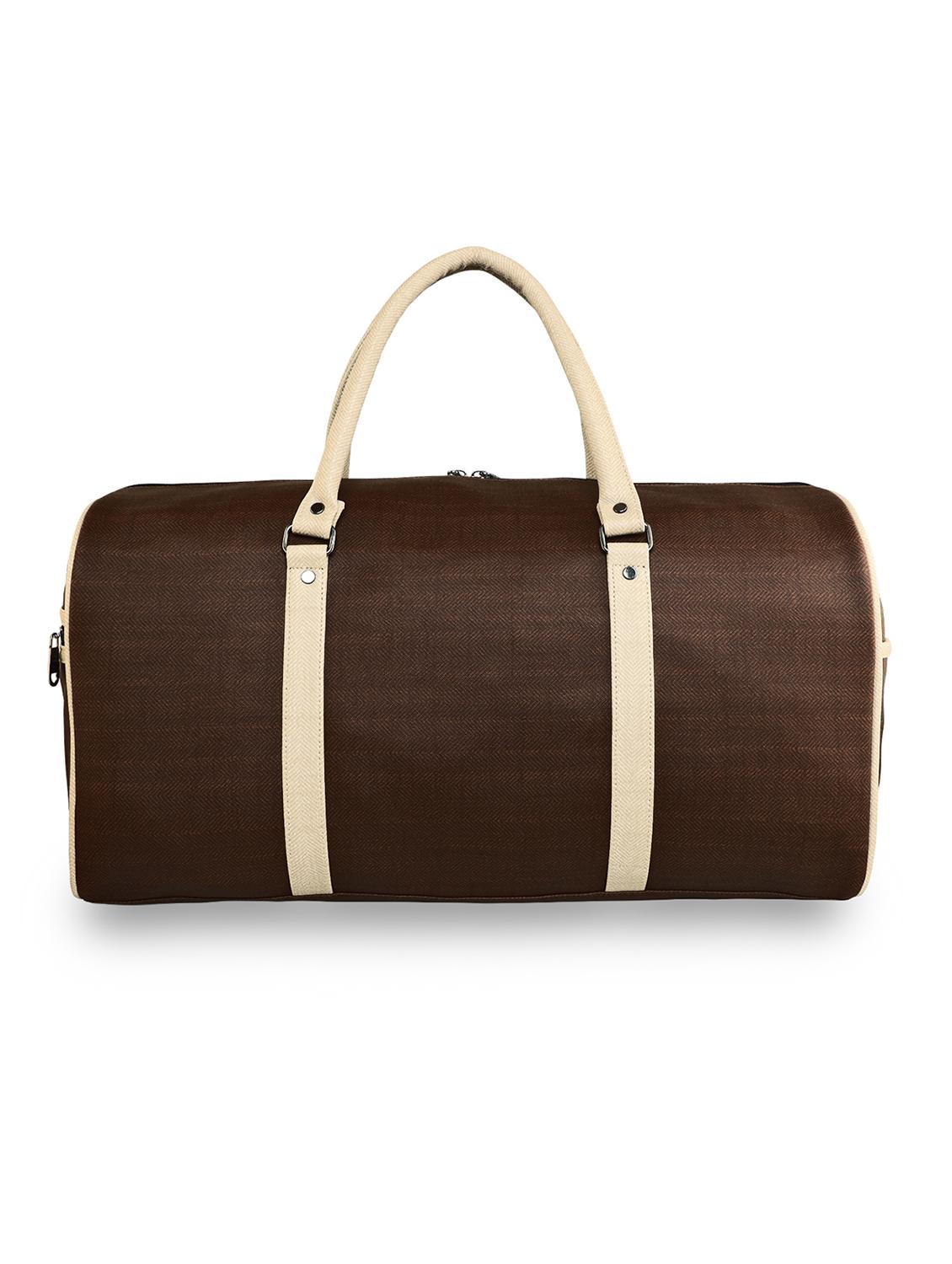 brown leatherette (pu) dufflebag - 18394032 -  Standard Image - 1