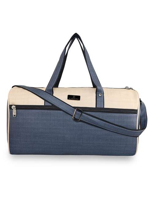 blue leatherette (pu) dufflebag - 18394035 -  Standard Image - 0
