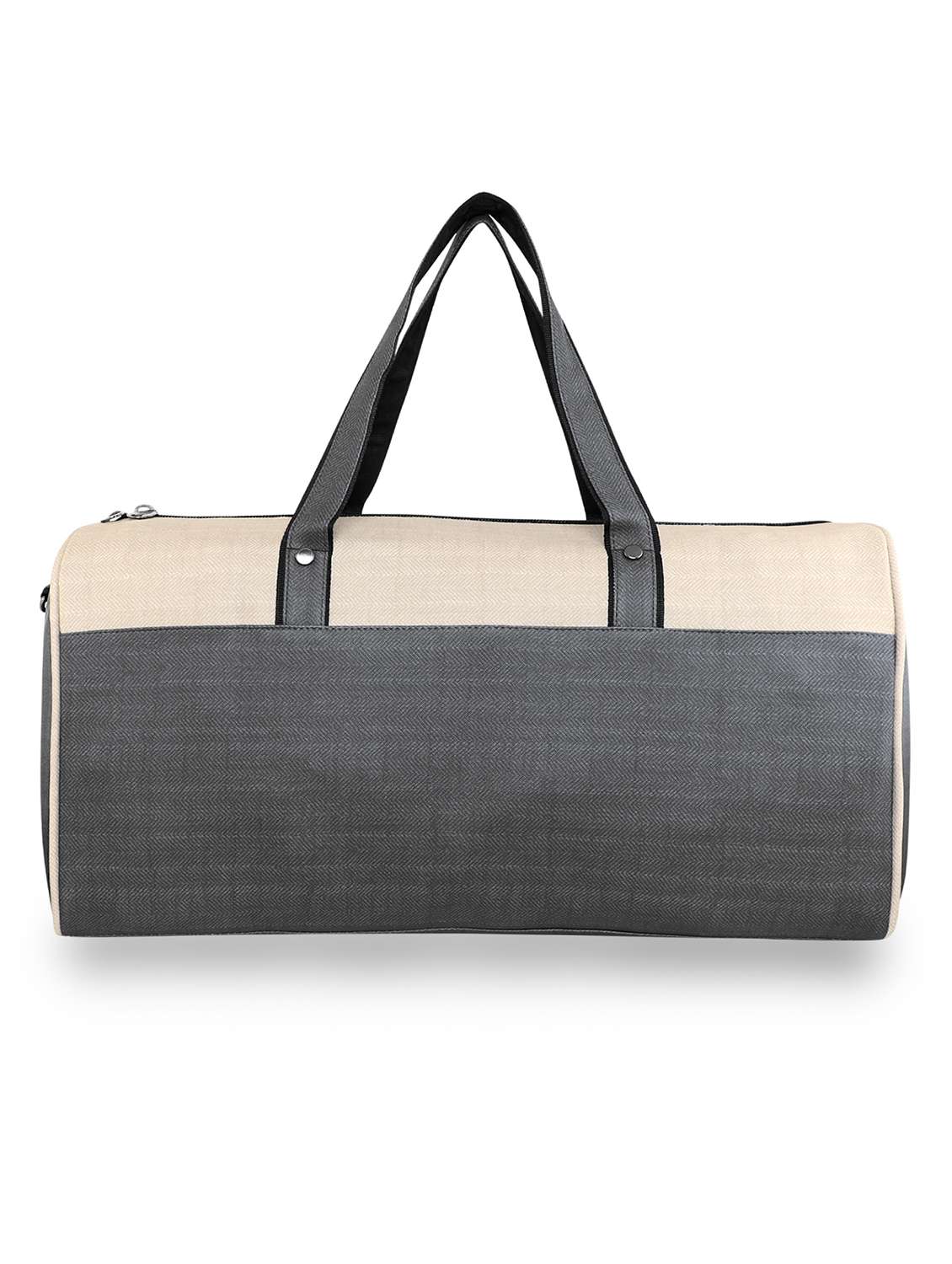 grey leatherette (pu) dufflebag - 18394037 -  Standard Image - 1