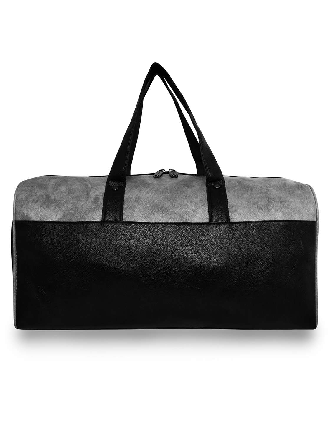 grey leatherette (pu) dufflebag - 18394039 -  Standard Image - 1