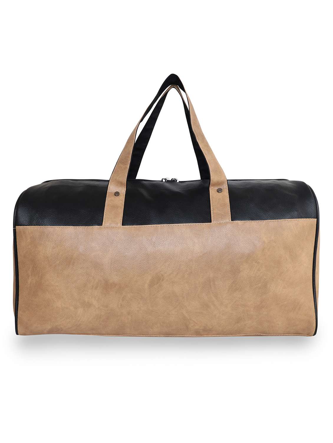 black leatherette (pu) dufflebag - 18394040 -  Standard Image - 1