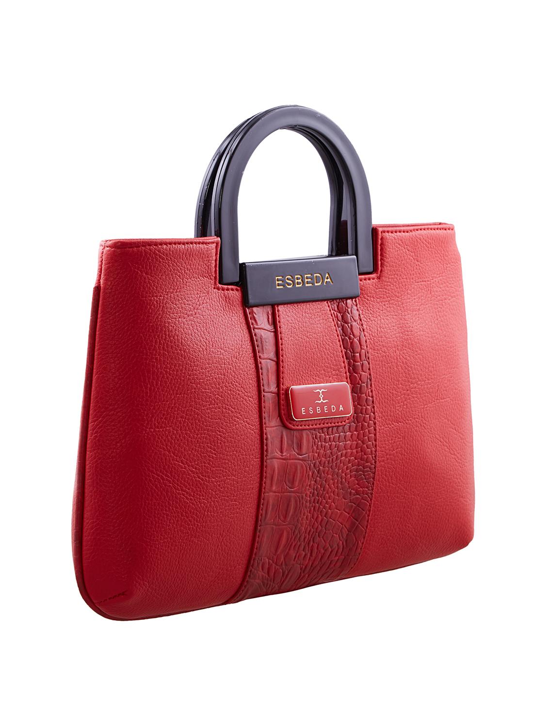 red leatherette (pu) handbag - 18394056 - Standard Image - 4