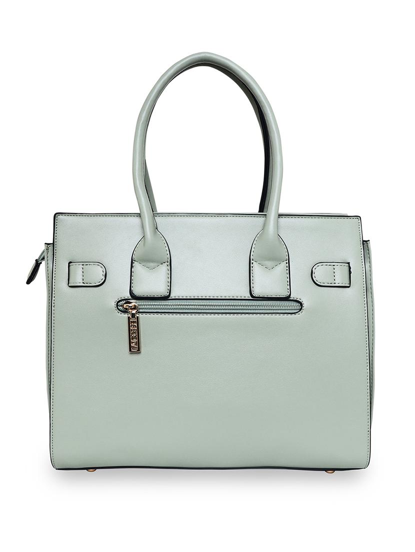 green leatherette (pu) handbag - 18394075 -  Standard Image - 1