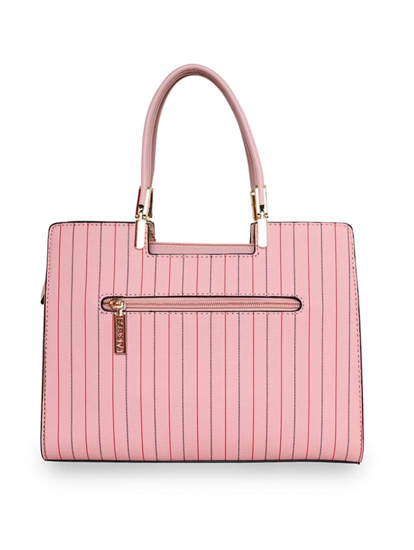 pink leatherette (pu) handbag - 18394108 - Standard Image - 1