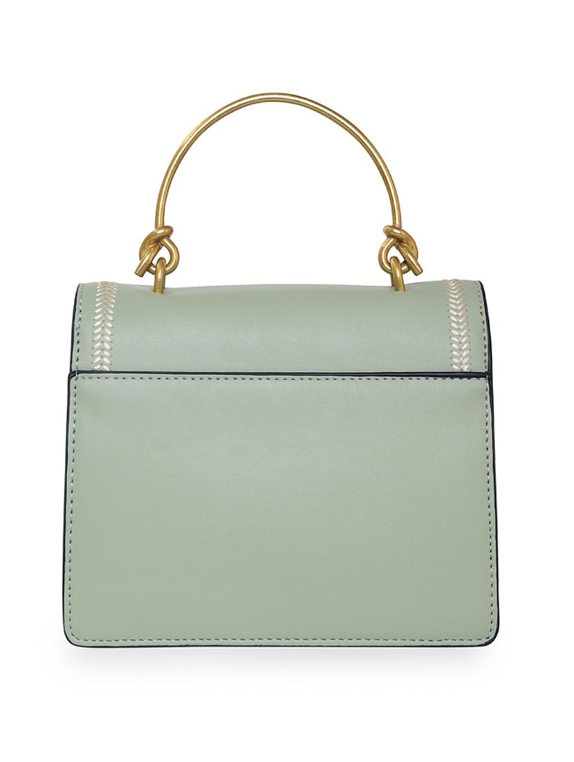 green leatherette (pu) handbag - 18394118 - Standard Image - 1
