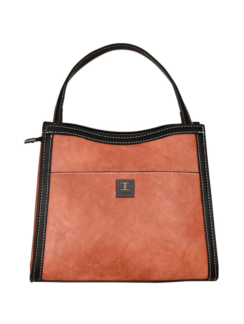orange leatherette (pu) handbag - 18394134 - Standard Image - 1