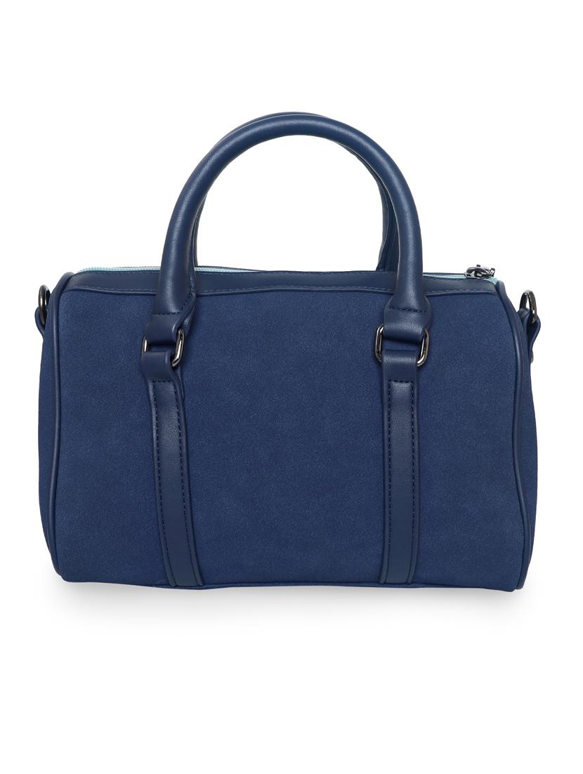 blue leatherette (pu) handbag - 18394182 -  Standard Image - 1