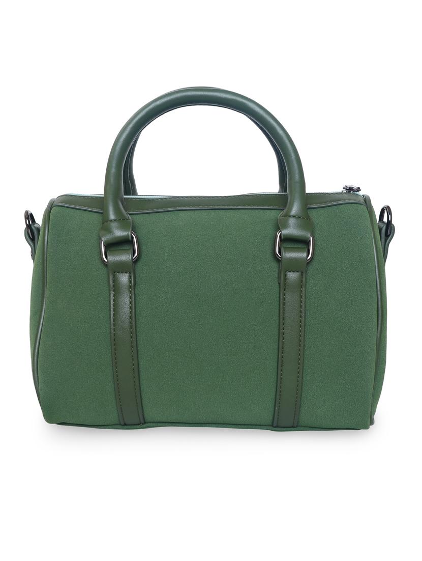 green leatherette (pu) handbag - 18394186 -  Standard Image - 1