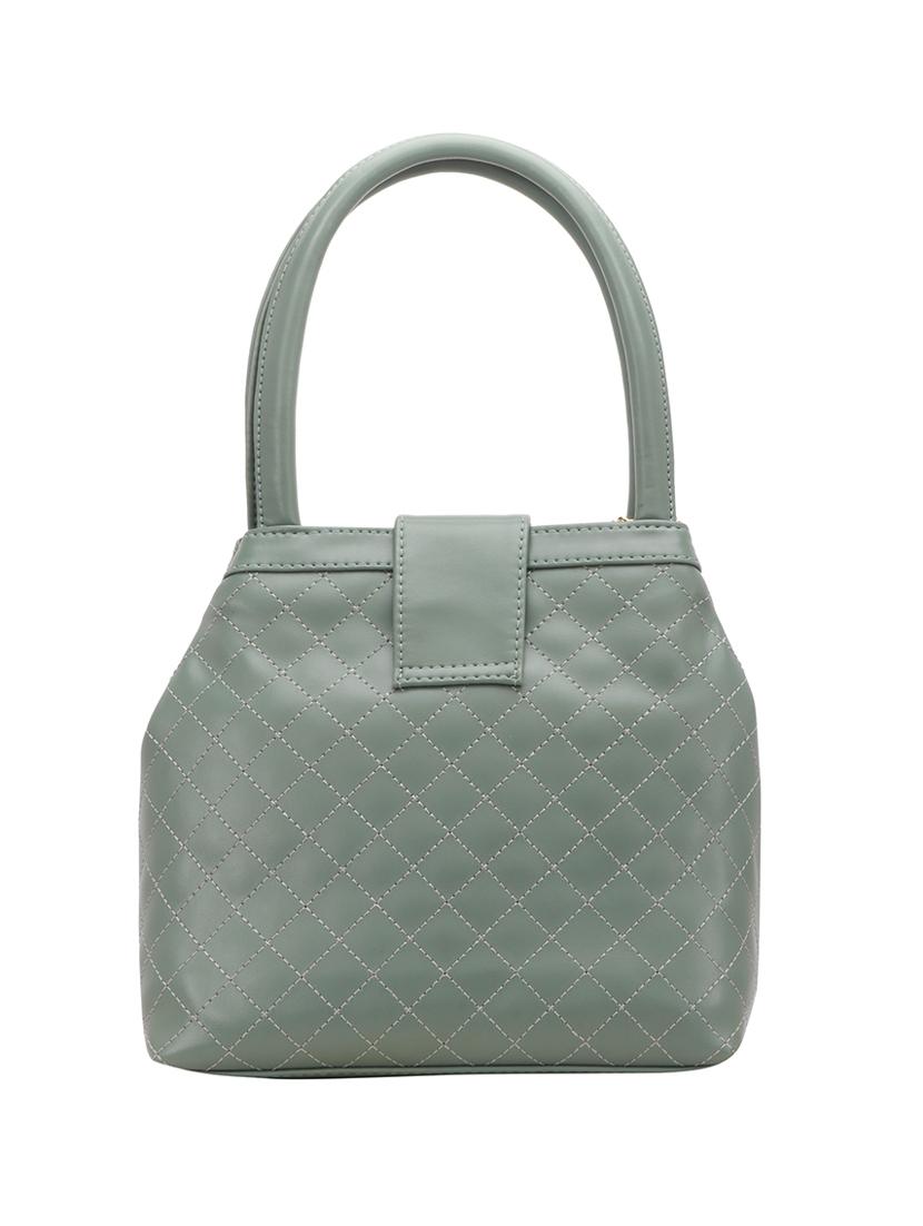 green leatherette (pu) handbag - 18394200 -  Standard Image - 1