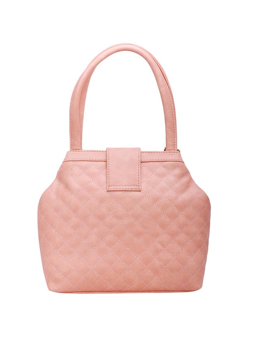 pink leatherette (pu) handbag - 18394204 -  Standard Image - 1