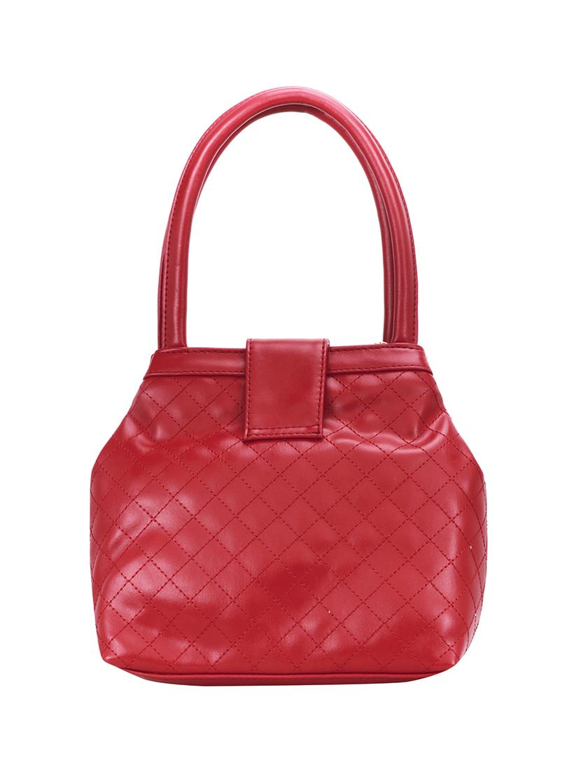 red leatherette (pu) handbag - 18394207 -  Standard Image - 1
