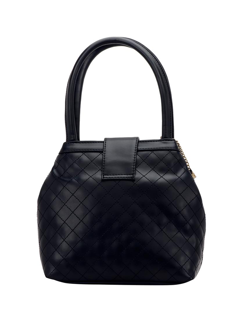 black leatherette (pu) handbag - 18394209 -  Standard Image - 1