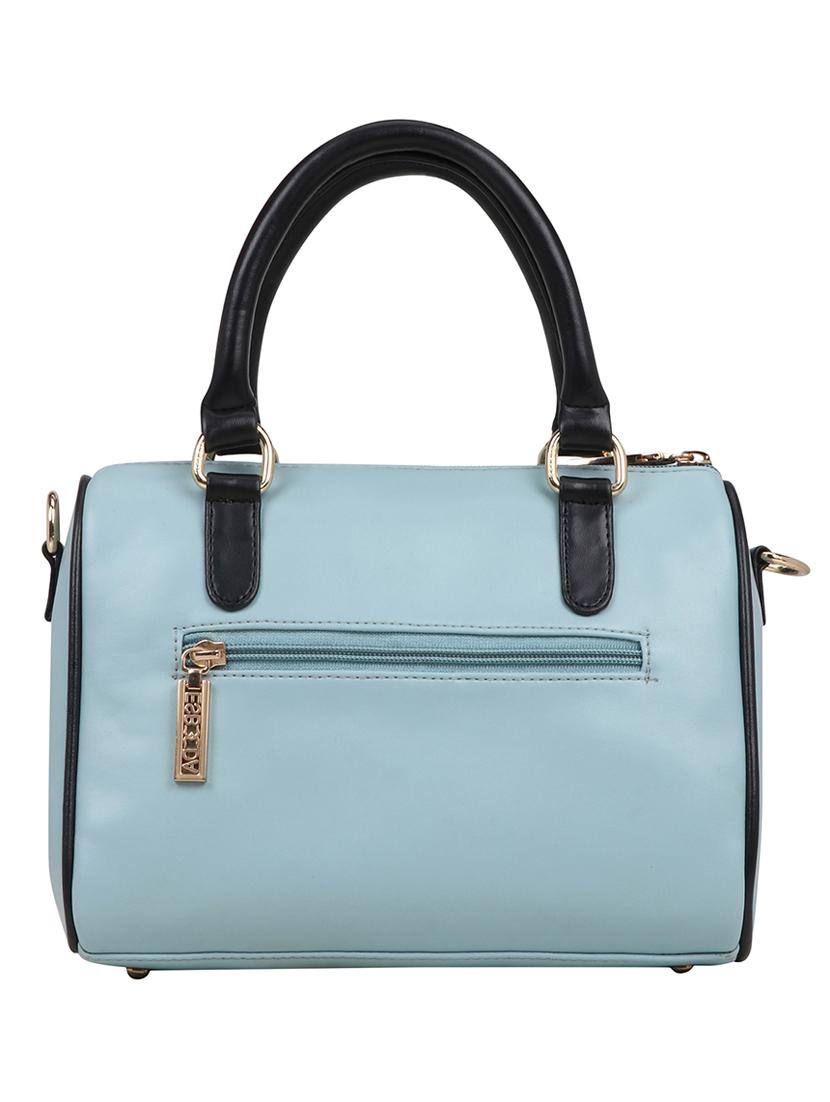 blue leatherette (pu) handbag - 18394254 -  Standard Image - 1