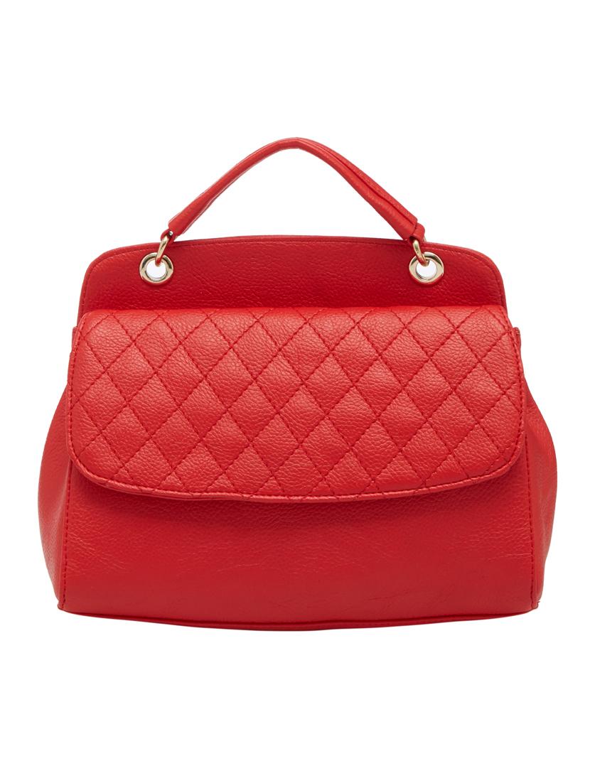 red leatherette (pu) handbag - 18394260 -  Standard Image - 1