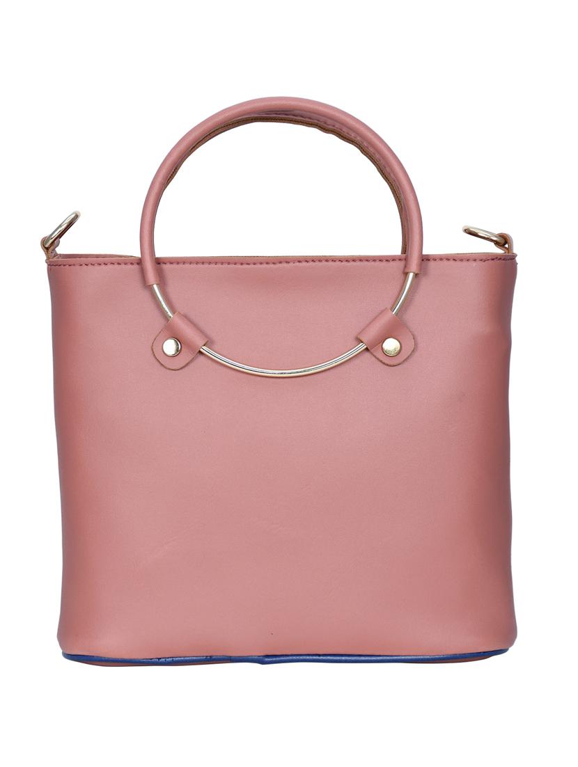 orange leatherette (pu) handbag - 18394301 - Standard Image - 1