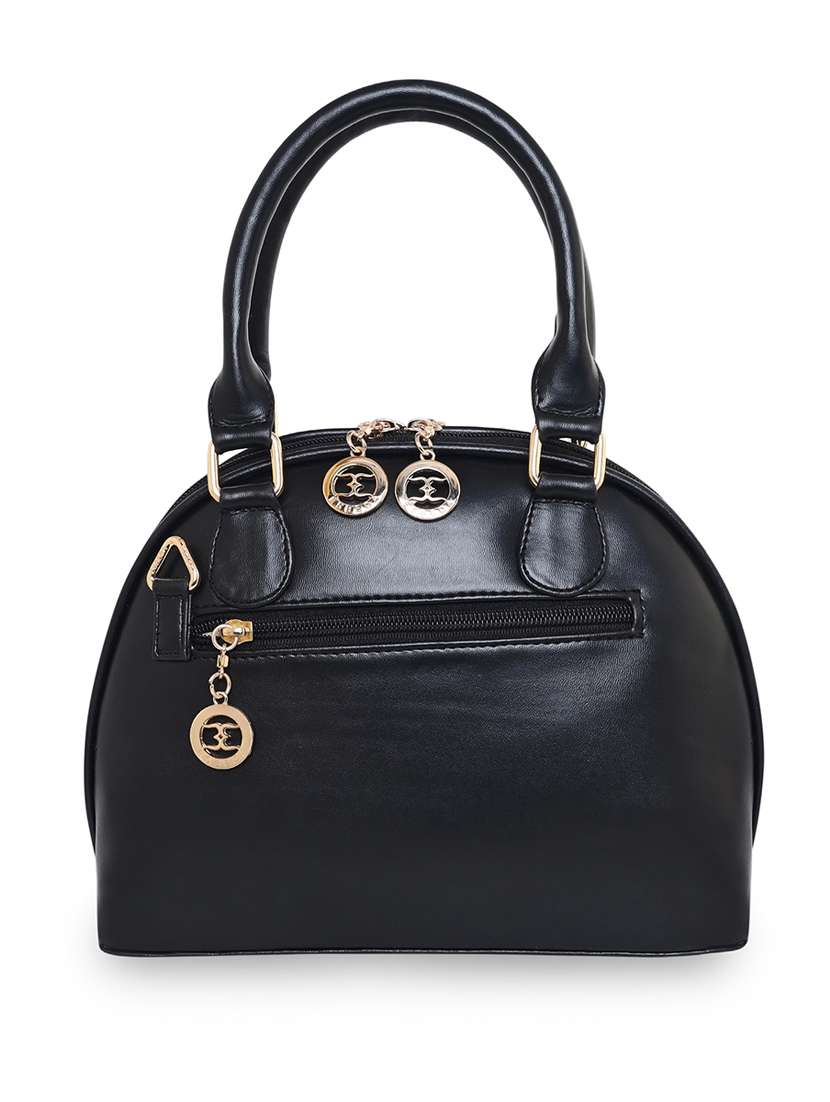 black leatherette (pu) handbag - 18394317 -  Standard Image - 1