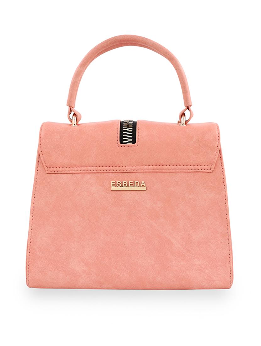 pink leatherette (pu) handbag - 18394323 - Standard Image - 1