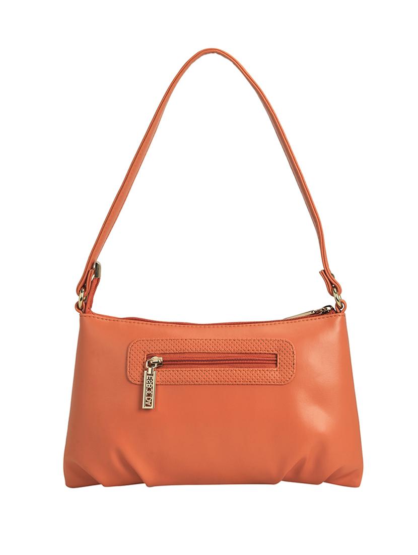 orange leatherette (pu) handbag - 18394343 - Standard Image - 1