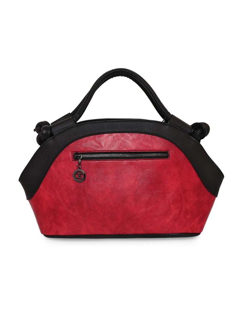 red leatherette (pu) handbag - 18394350 -  Standard Image - 1
