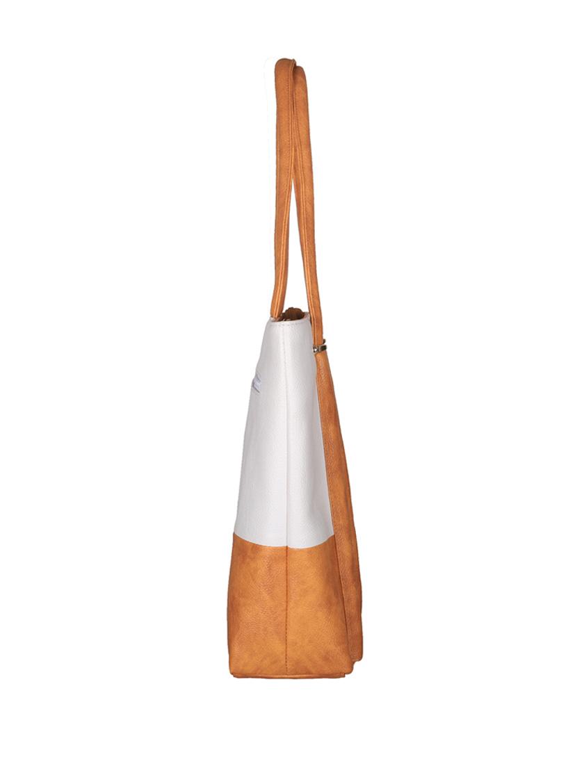 orange leatheretteregular handbag - 18394365 - Standard Image - 4