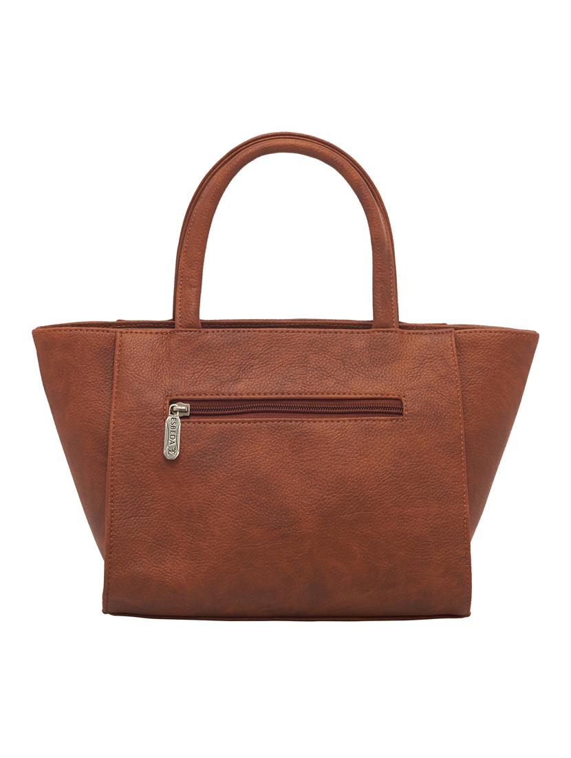 tan leatherette (pu) handbag - 18394392 -  Standard Image - 1