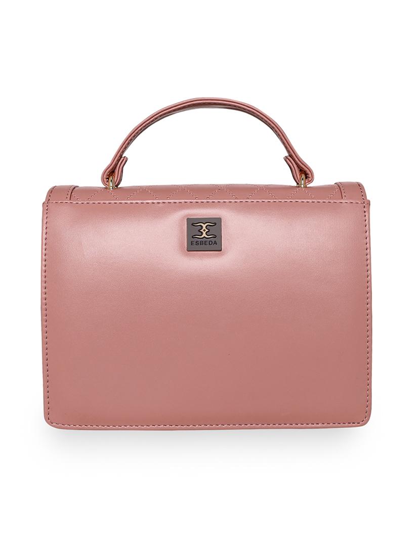 orange leatherette (pu) handbag - 18394411 - Standard Image - 1