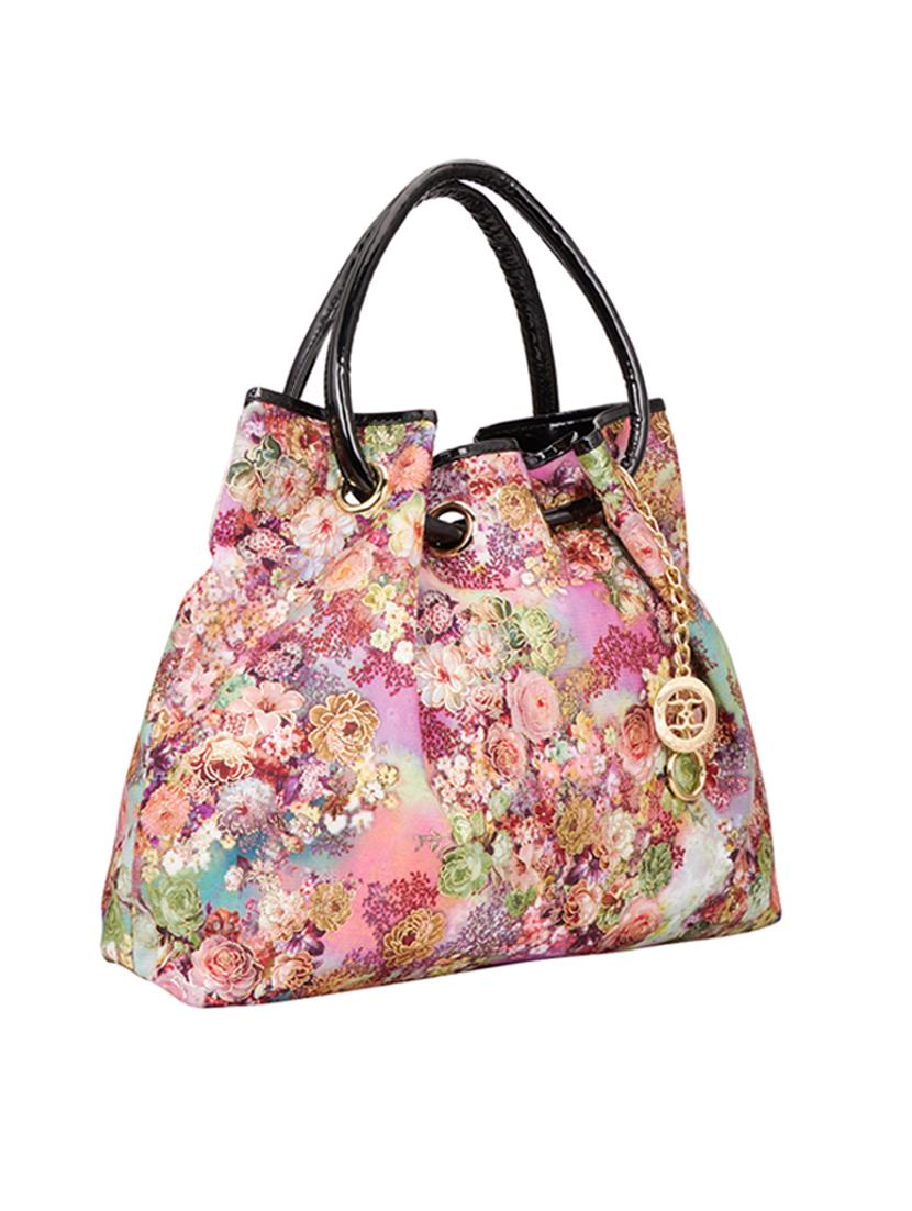 pink leatherette (pu) handbag - 18394440 - Standard Image - 4