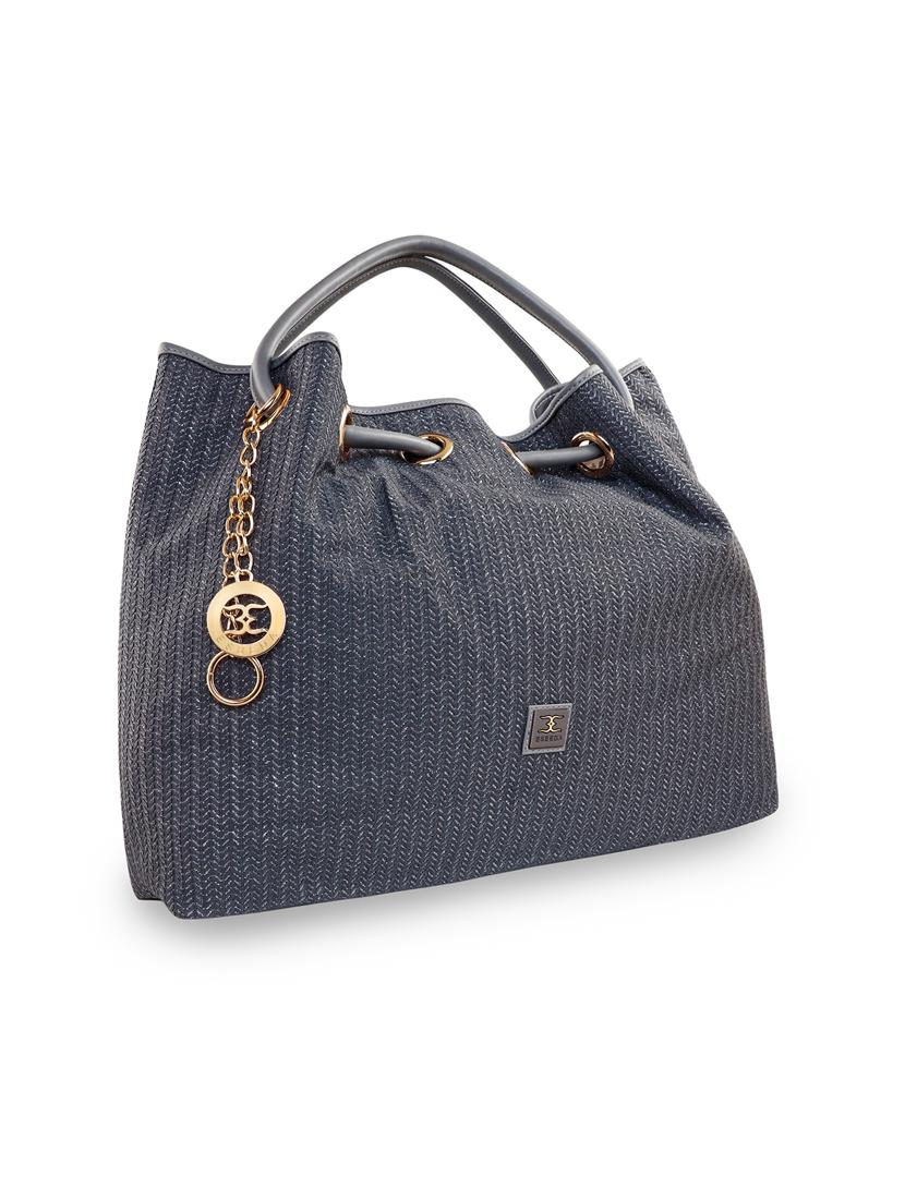 grey leatherette (pu) handbag - 18394443 - Standard Image - 4